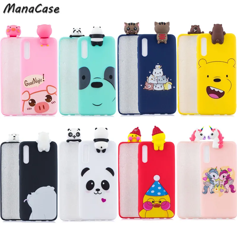 

Cute Fashion 3D Panda Rainbow Horse Cat Animal Cartoon Phone Case For iPhone X XS MAX XR 6 6s 7 8 Plus For Silica Gel Back Cover