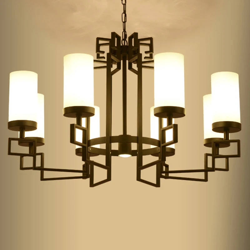 

staircase aisle lamp Chinese style Iron pendant Light LED hotel bedroom living room restaurant lighting ZX79