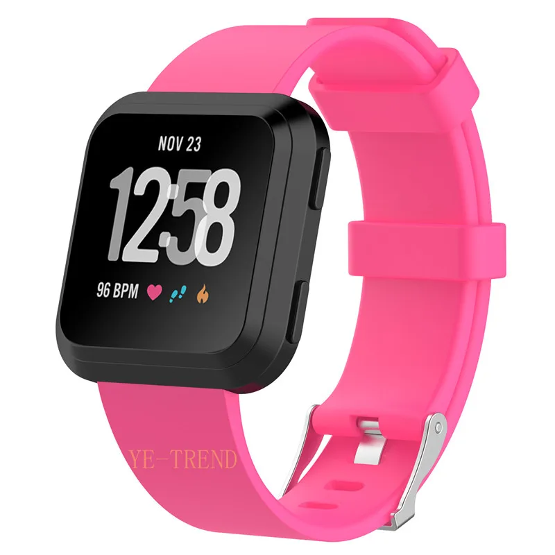 Новое поступление для Fitbit Versa, браслет на запястье, ремешок для смарт-часов, ремешок, мягкий браслет для часов, замена Смарт-часов, ремешок - Цвет: Розовый
