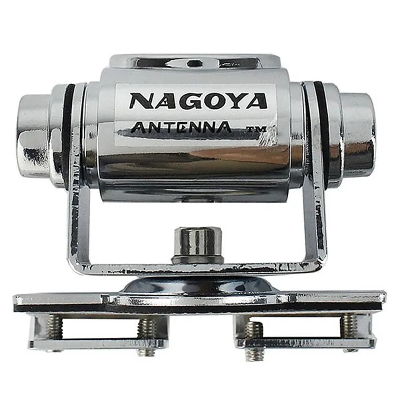 

Silver New Chrome NAGOYA RB-400V Adjustable Angle Stainless Steel Hatchback Door Mount Mobile Radio Car Antenna Bracket
