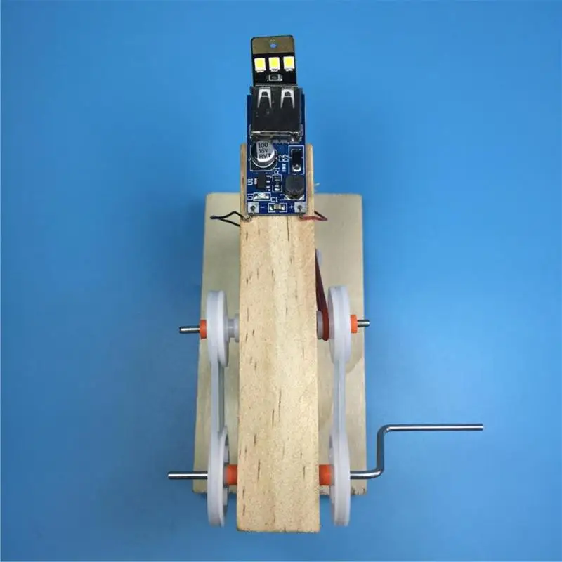 DIY Наука игрушки генератор Динамо Модель Дерево изобретение наука