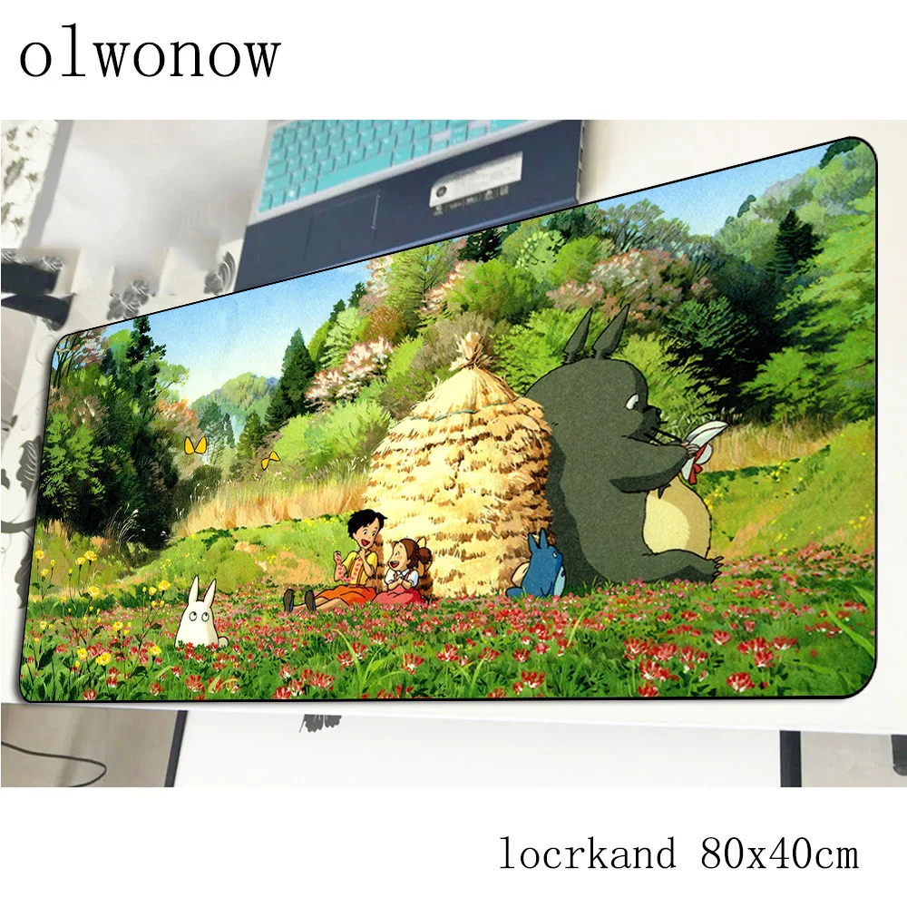 Коврик для мыши Totoro 800x400x3 мм с обработанным краем игровой коврик для геймера Высококачественная игровая компьютерная настольная клавиатура со встроенной мышью большие игровые коврики