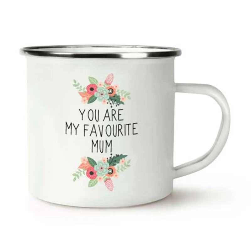 Походная кофейная кружка из нержавеющей стали You Are My Favourite мама Ретро Эмаль День