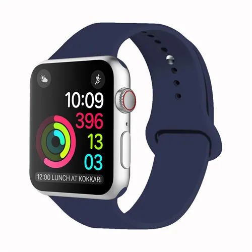 Midnight Blue Ремешок для часов apple Watch 5 4 3 band - Цвет ремешка: Midnight Blue