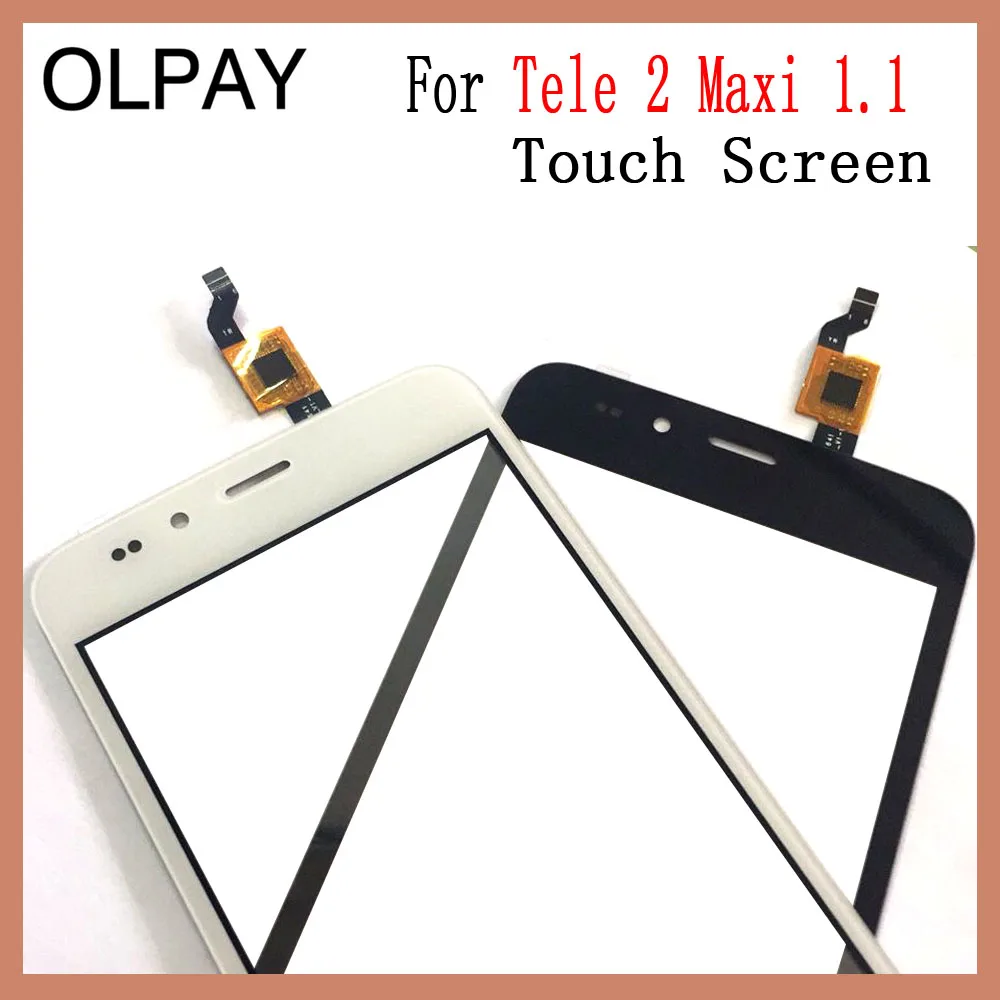 OLPAY 5,0 ''мобильный телефон для Tele 2 Tele2 Maxi 1,1 сенсорный экран стекло дигитайзер панель объектив сенсор инструменты Бесплатный клей+ салфетки