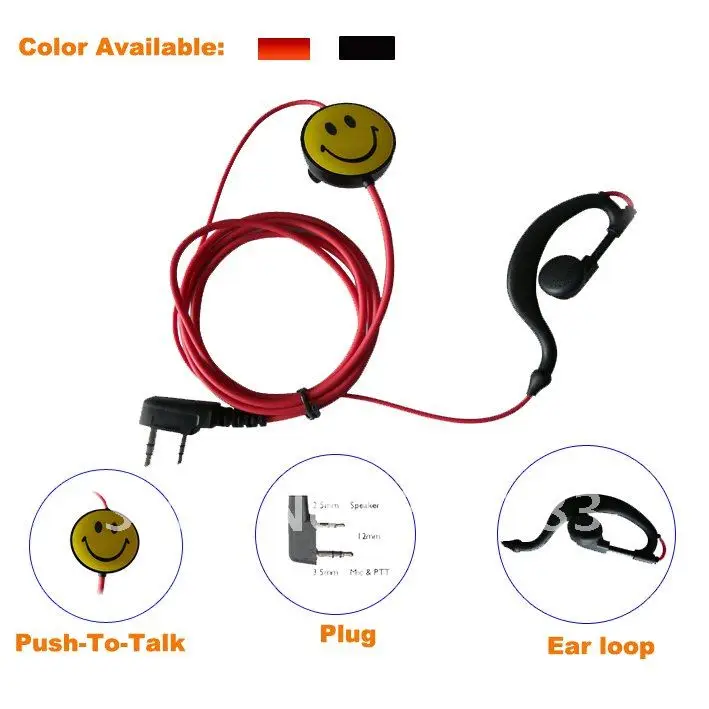Модный двухконтактный наушник для kenwood ɽ xun Quansheng Weierwei Baofeng HYT Linton Puxing CB radio |