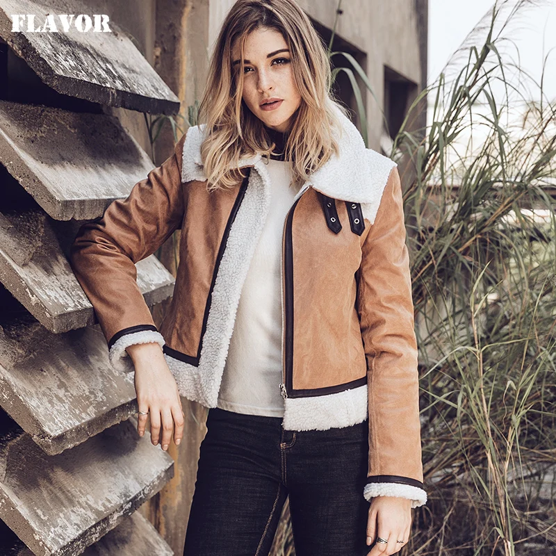 Женская мотоциклетная куртка из натуральной кожи искусственной овчины новинка