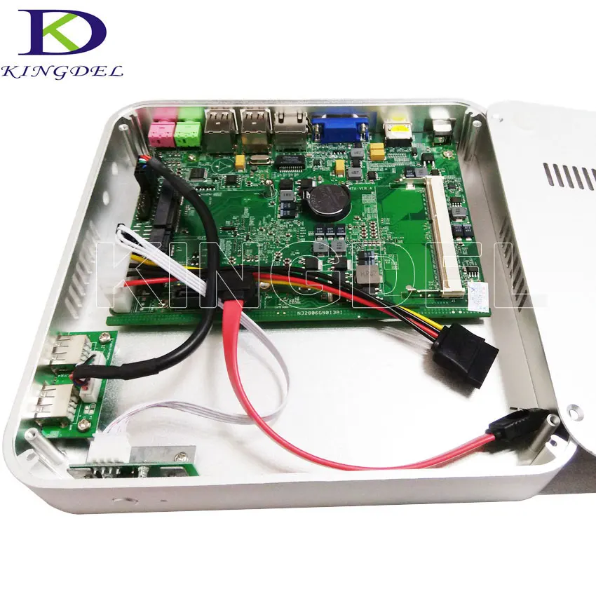 Безвентиляторный мини ПК 8 ГБ ОЗУ 1 ТБ HDD настольный компьютер HTPC с Intel Celeron 1007U 1017U