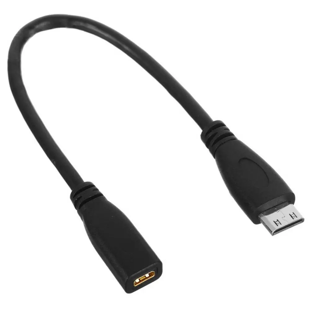 Тип D Micro HDMI v1.4 гнездо типа C Mini кабель-адаптер для конвертера 20 см | Компьютеры и