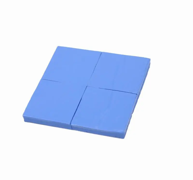 240 Pieces 25x25x2mm Blue Conductive Silicone Pad Thermal for CPU GPU VGA Heatsink Silicone 10 pcs to 220 silicone thermal heatsink insulator pads w insulating particles for lm78xx lm317 tdaxx