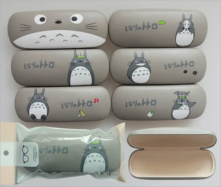 LIUSVENTINA летний хит Тоторо кожаные солнцезащитные очки коробка для женщин футляр