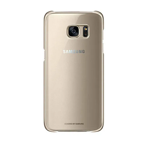 Gold SAMSUNG прозрачный защитный чехол для телефона GALAXY S7 edge G9350 G9300 G930A G935F ультра тонкий защитный чехол - Цвет: Gold