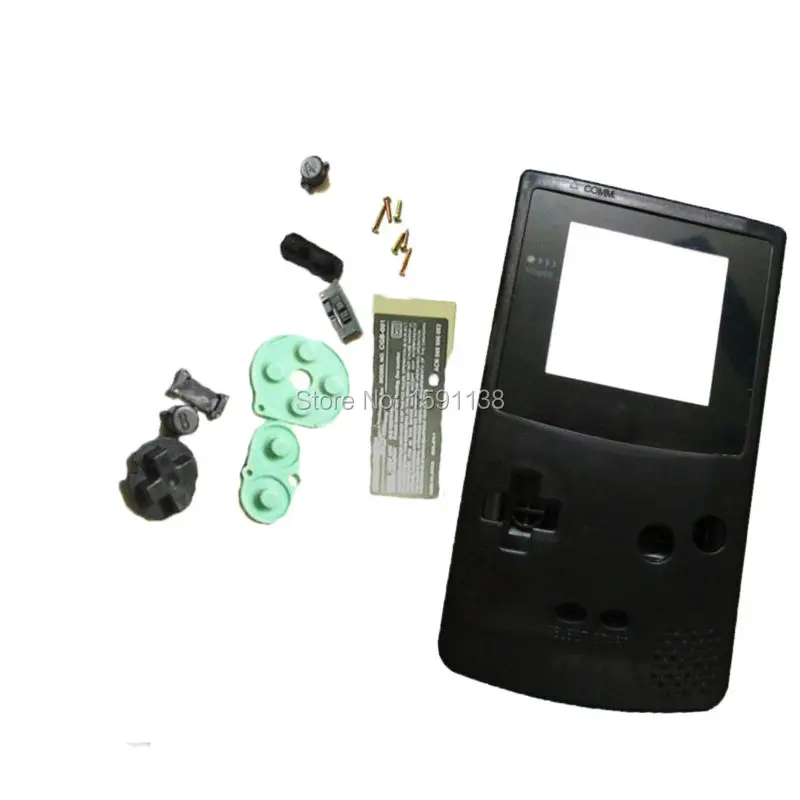 Прозрачный черный чехол для карманной консоли Gameboy в стиле ретро Цветной корпус