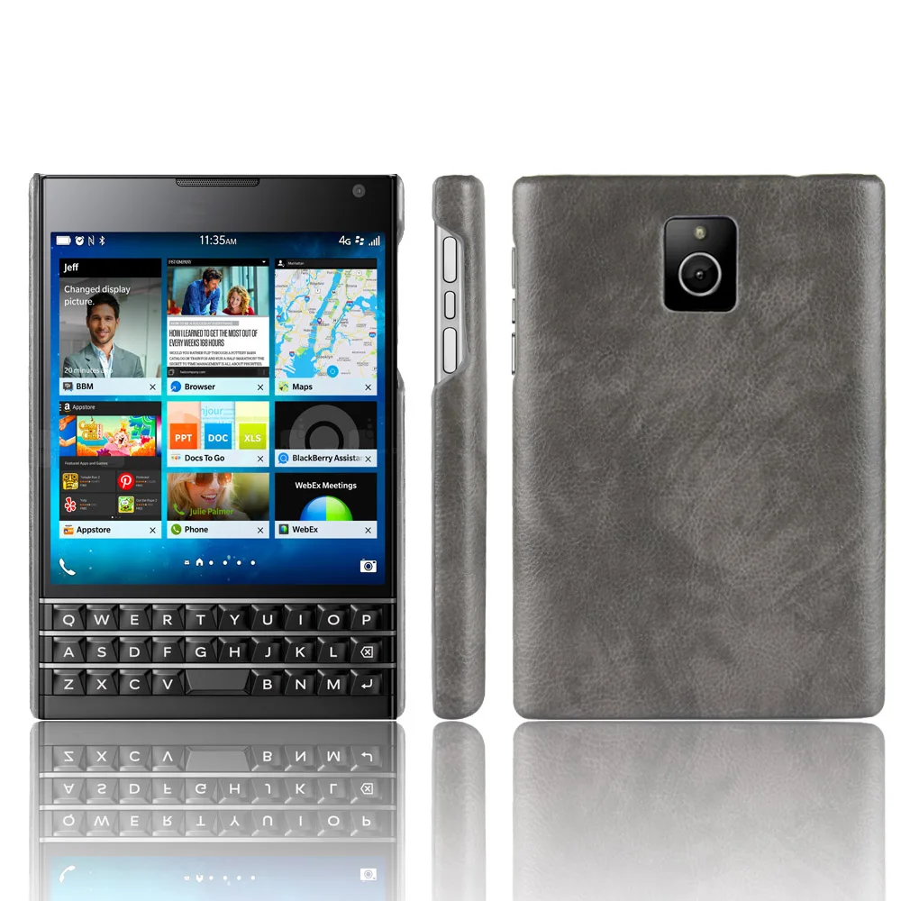 Чехол для Blackberry Passport Q30 из зернистой кожи в стиле ретро Роскошный чехол