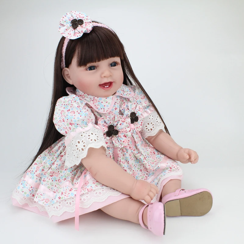 

bebe reborn 55cm Lovely Silicone Reborn Baby Dolls Realistic Hobbies Handmade Baby Alive Doll For Girls Safe Classic Toys