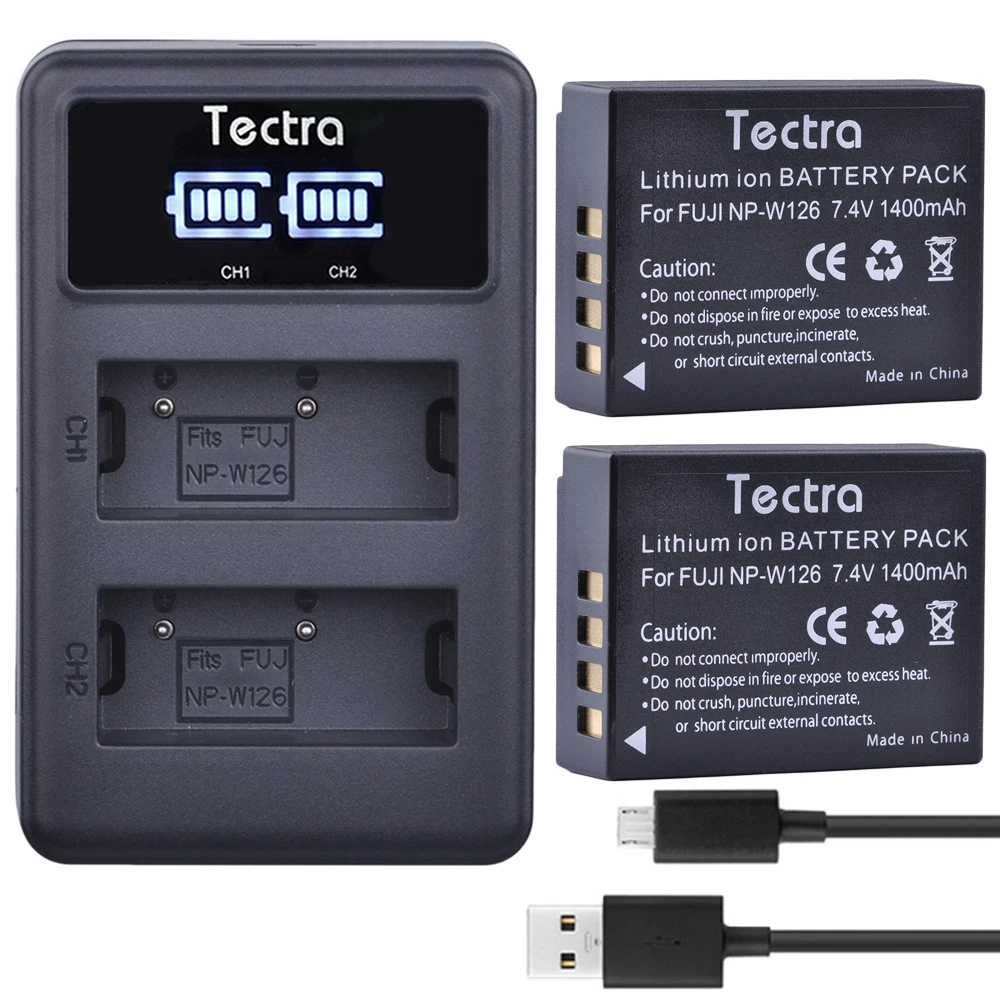 Аккумулятор для фотоаппарата Tectra 2 шт. с ЖК дисплеем|camera bateria|bateria camerafujifilm camera charger |