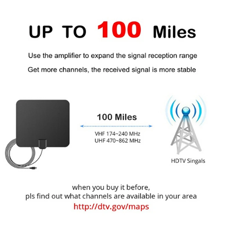 Комнатная цифровая ТВ антенна с усилителем сигнала увеличитель радиуса