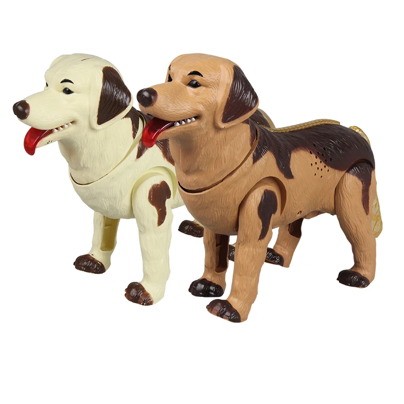 Игрушечная электронная собака прогулки лай музыкальный робот электронные