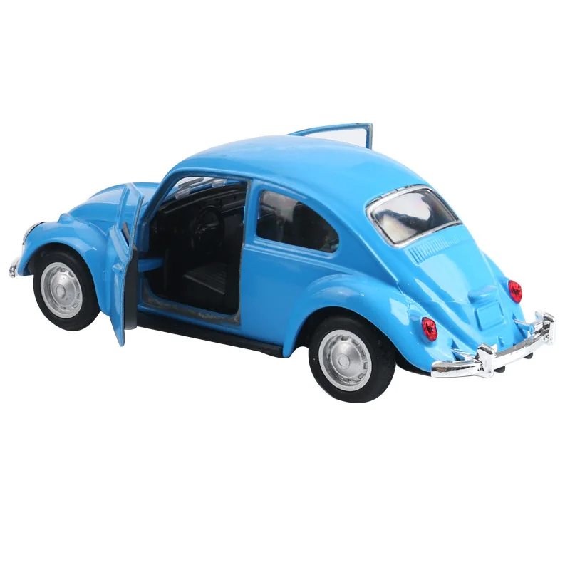 Высокая имитация Ретро Классический Volkswagen Beetle, 1:36 модели автомобилей из сплава, металлические литья под давлением, игрушка-автомобиль
