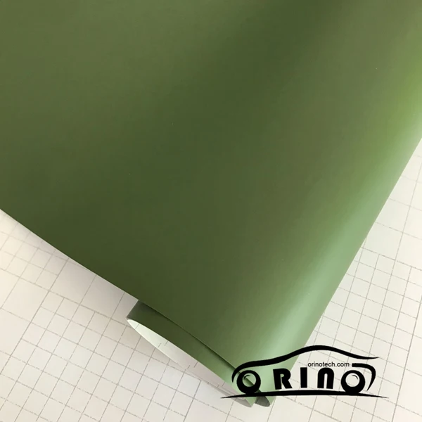 Army Green Клейкая армейская зеленая матовая виниловая пленка матовая автомобильная пленка Виниловая наклейка для скутера мотоцикла черная матовая армейская зеленая Виниловая Наклейка - Название цвета: Army Green