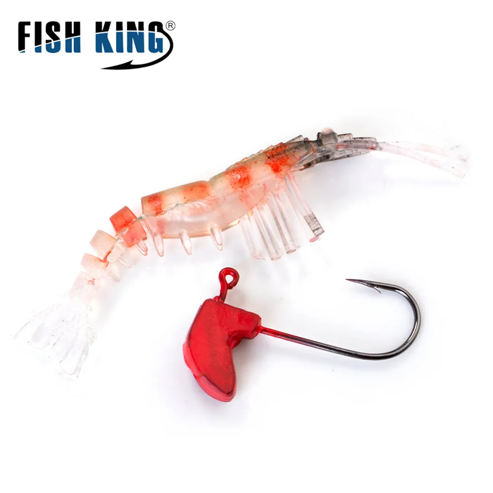 FISH KING 7 г 14 5 светящиеся рыболовные приманки с глазами Маленькие Креветки см 10