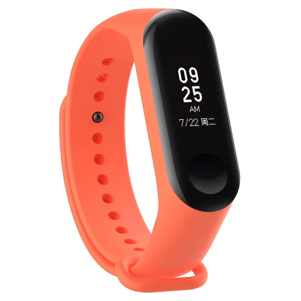 Мягкий ремешок для Xiaomi Mi Band 4 спортивный часов Силиконовый браслет аксессуары