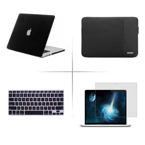 4 в 1 новый жесткий чехол + для клавиатуры сумка Apple macbook Air 11 13 3 Pro Retina Touch bar 12 15