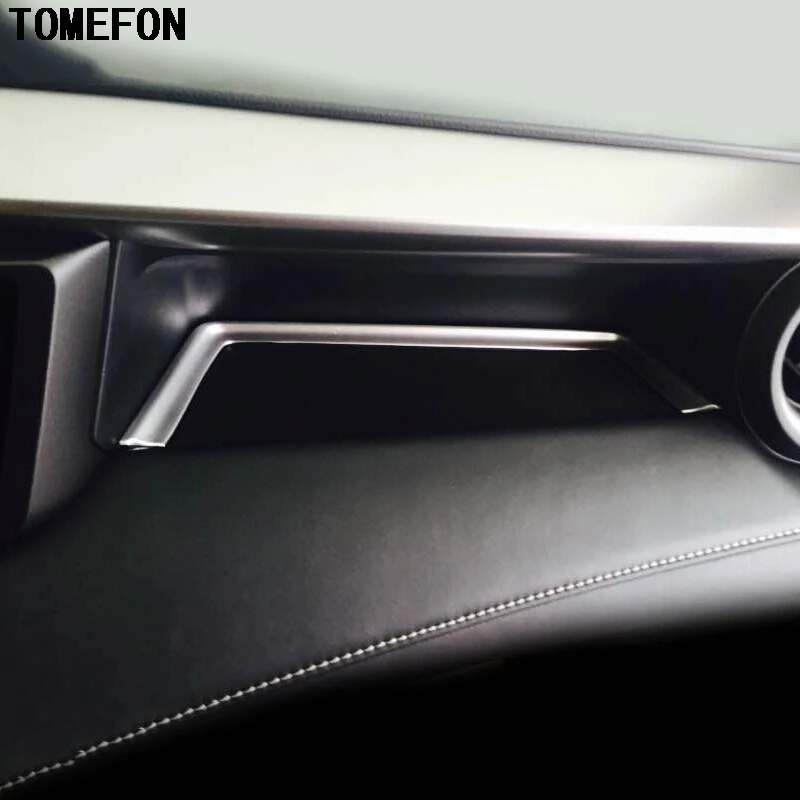 TOMEFON для Toyota RAV4 RAV 4 2016 ABS Хромированная матовая приборная панель коробка хранения