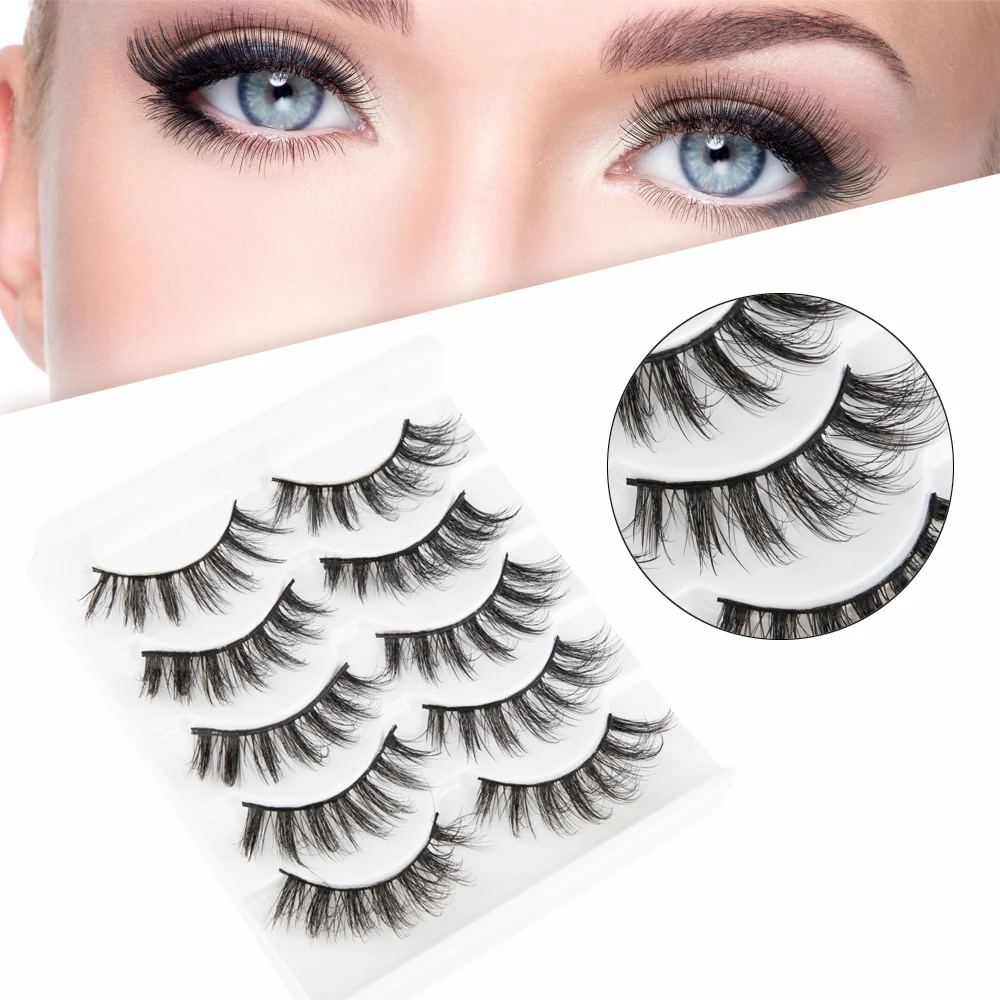 Zwellbe 50 пар накладных ресниц новые модные мягкие толстые ресницы для глаз