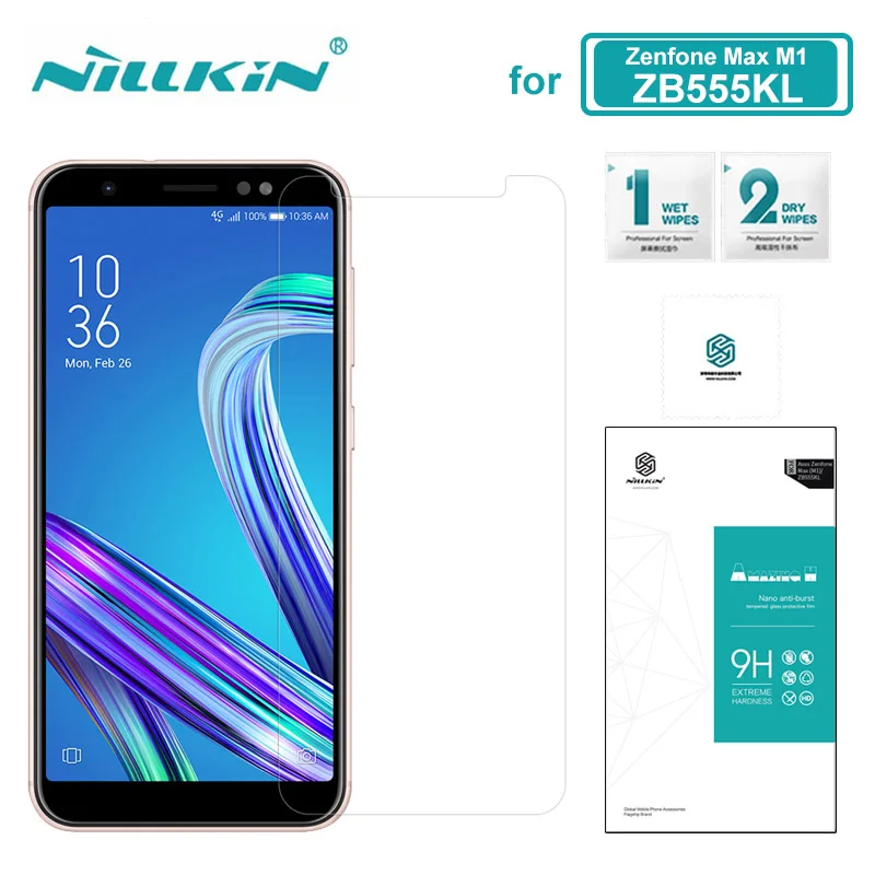 Закаленное стекло Nillkin для Asus Zenfone Max M1 ZB555KL защита экрана 9H твердое 0 33 мм ZB555KL| |