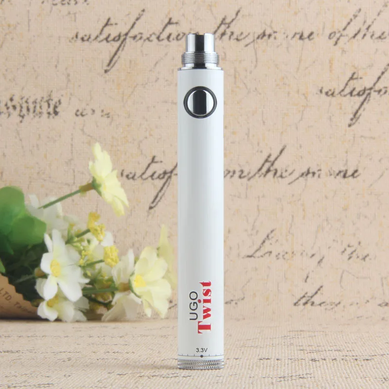 UGO Twist battery 650mah 900mah VV Vape ручка для эго 510 нить электронная сигарета распылитель USB сквозное зарядное устройство батарея