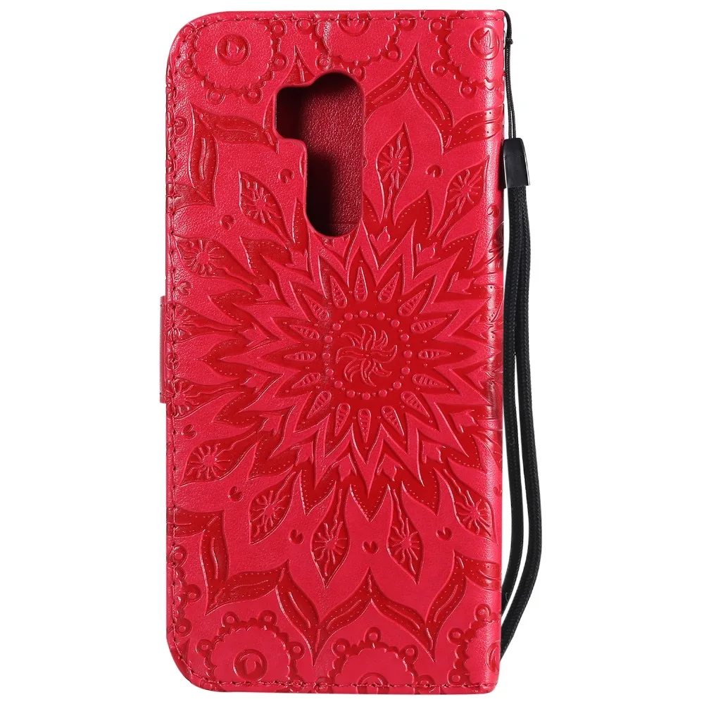 Чехол-книжка с тиснением подсолнуха для LG G7 ThinQ G710EM чехол K8 K10 2018 Q6 X Power Leon Sprit Magna +