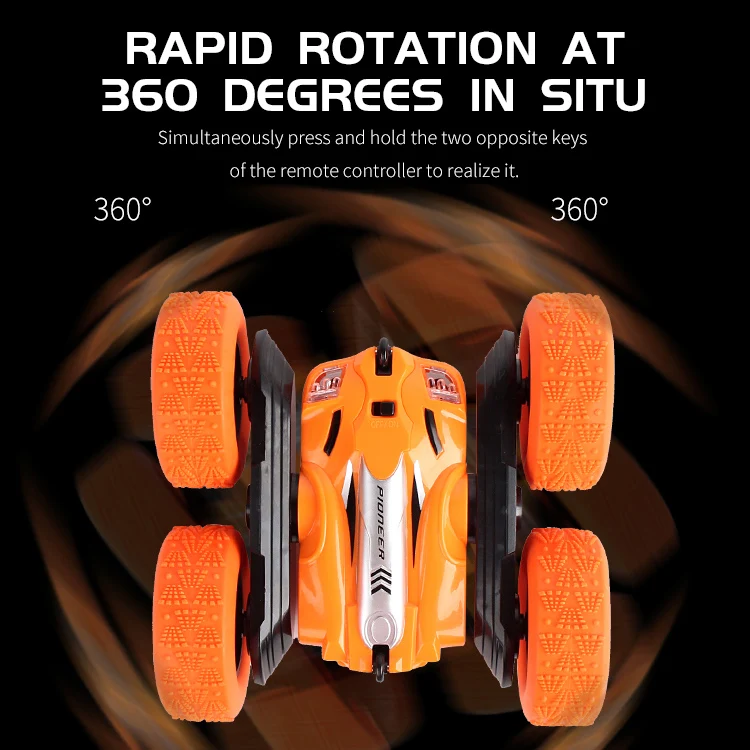 RC автомобиль 2 4G 4CH трюк Дрифт деформации багги Рок Гусеничный ролл 360 градусов