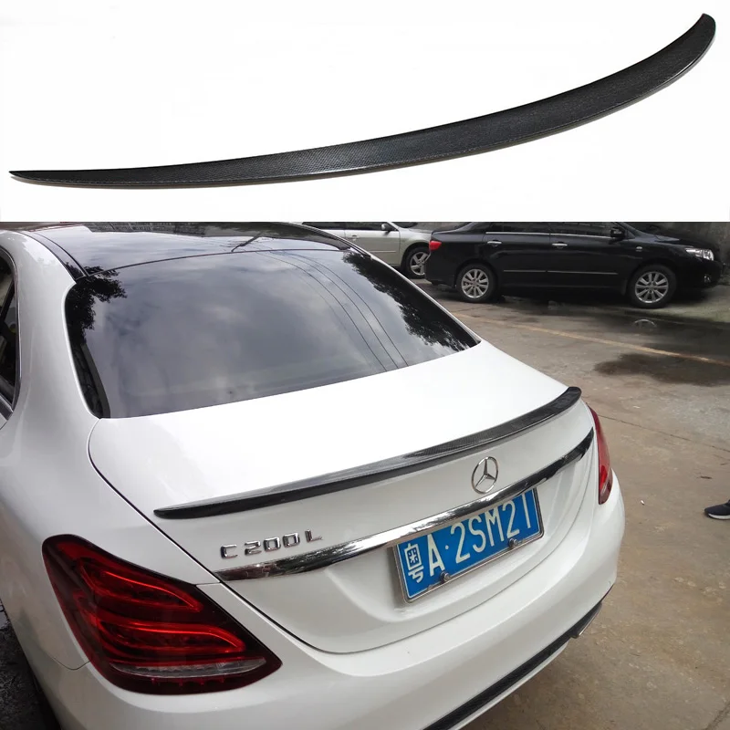 

W205 AMG Style Carbon Fiber Car Rear Trunk lip Spoiler Wing For Mercedes Benz W205 4Door 2015UP