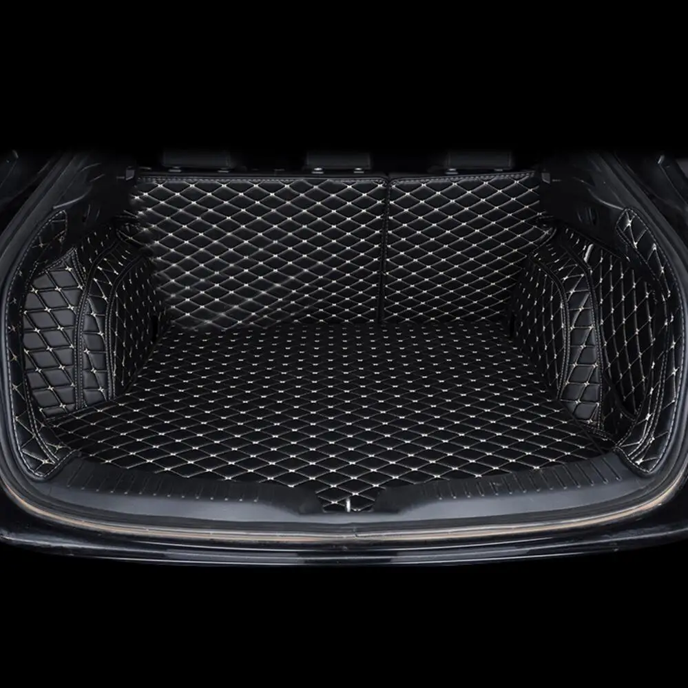 

luxury fiber leather car trunk mat for mazda cx-4 2016 2017 2018 2019 2020 car accessories