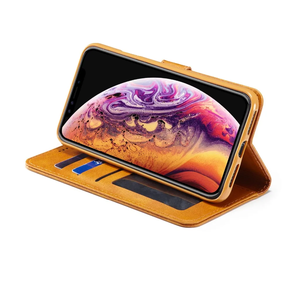 Магнитный кожаный чехол-бумажник для iphone 6 S 7 8 Plus XS Max XR слот для карт откидная крышка для iphone X XR XS iphone 6 S 7plus 8plus