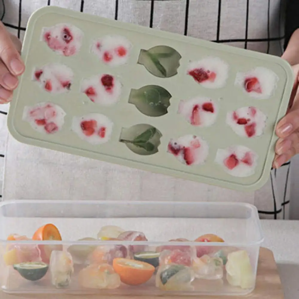 DIY креативная животная домашняя форма для кубиков льда с поддоном крышкой милый