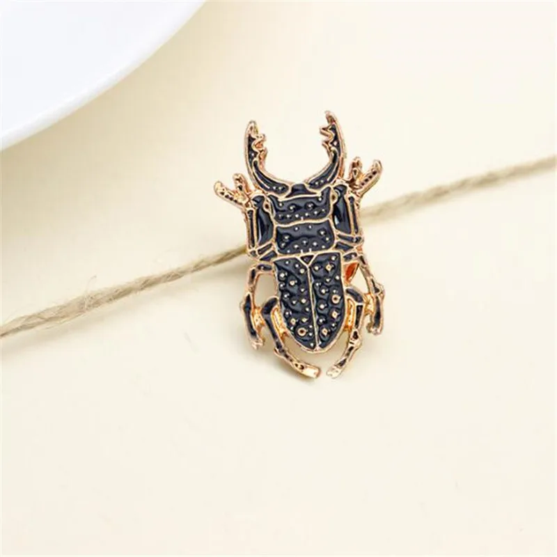 1 шт. металлический Ретро эмалированный значок жука креативный DIY джинсовая