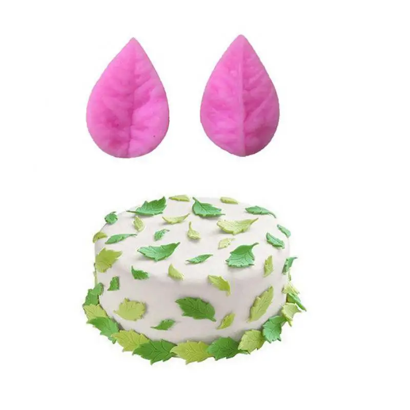 2 шт./компл. силиконовая форма в виде листьев сделай сам помадная жвачка паста
