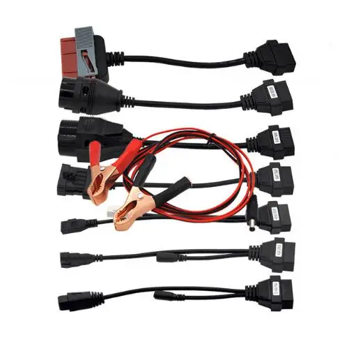 Новинка. R3/ с keygen bluetooth vci полный сканер cdp TCS CDP pro plus со светодиодный 3в1 TCS cdp диагностический код считыватель - Цвет: CDP CAR CABLES