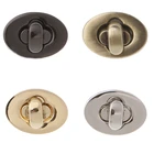 Форма яйца Поворотный замок для сумок аксессуары овальная Сумочка чехол сплав защелка Пряжка DIY 4 цвета маленький застежка для сумки