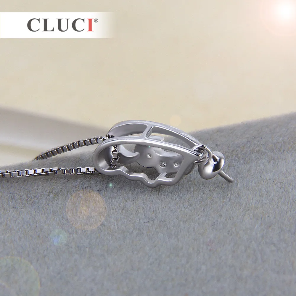 CLUCI Высокое качество сладкий Любовь Циркон кулон для изготовления ювелирных