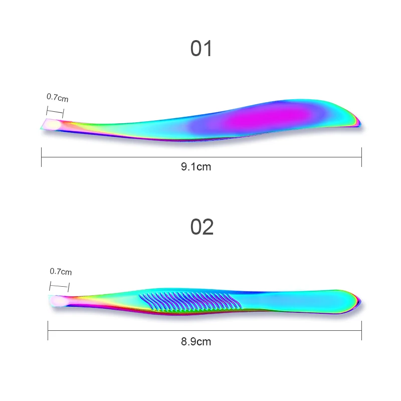 Нержавеющая сталь ногтевой дизайн пинцеты 3D наклейки Стразы Украшение Picker