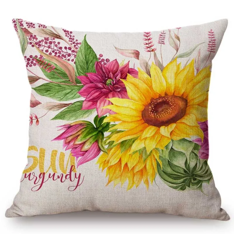 Декоративный чехол для дивана льняная подушка в скандинавском стиле с