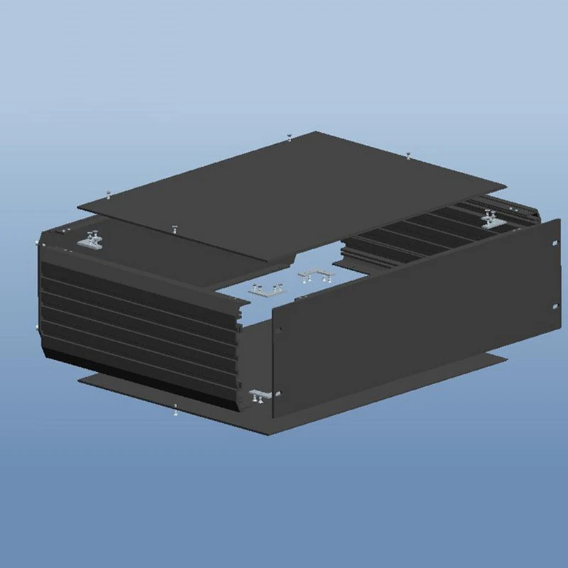 1 piece 3 U chassis rack mount aluminum project box enclosure 132(H)x482(W)x250(L) mm | Обустройство дома