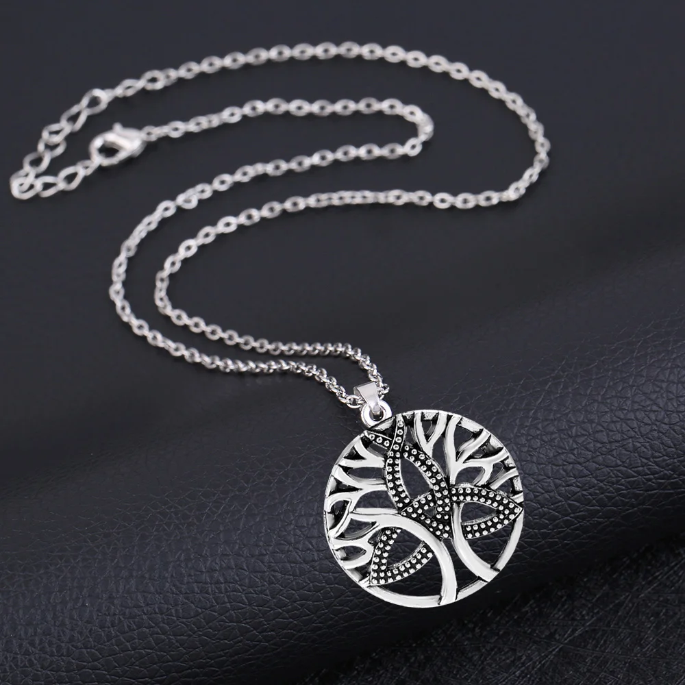 Ажурное ожерелье Skyrim с подвеской в виде дерева жизни для женщин Ирландское