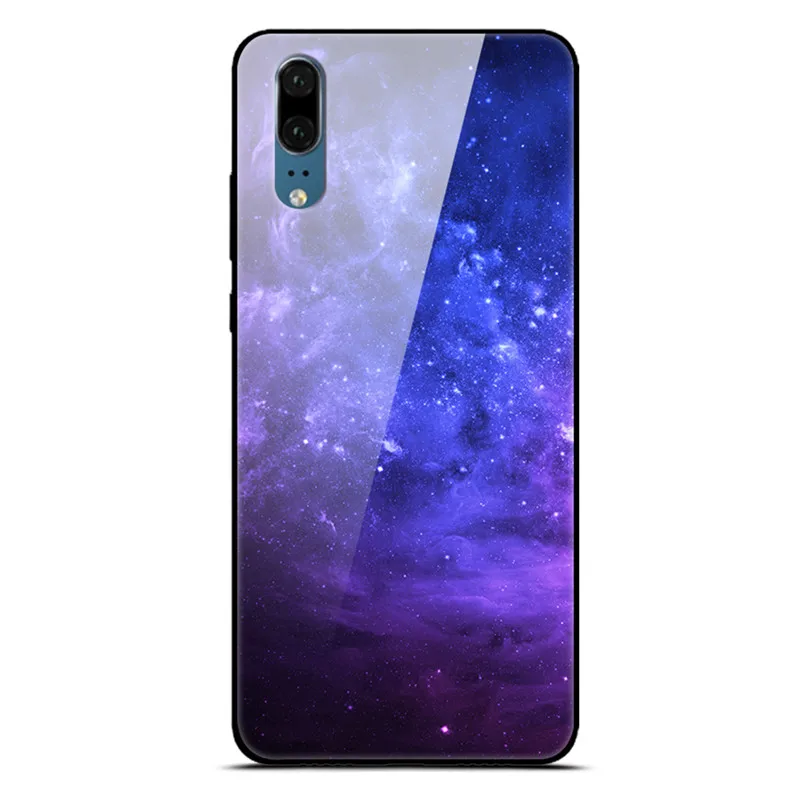 Для huawei P30 P20 Pro Lite чехол из закаленного стекла для телефона черный силиконовый чехол-Бампер для huawei P20 Lite P 30 Lite P20 Pro