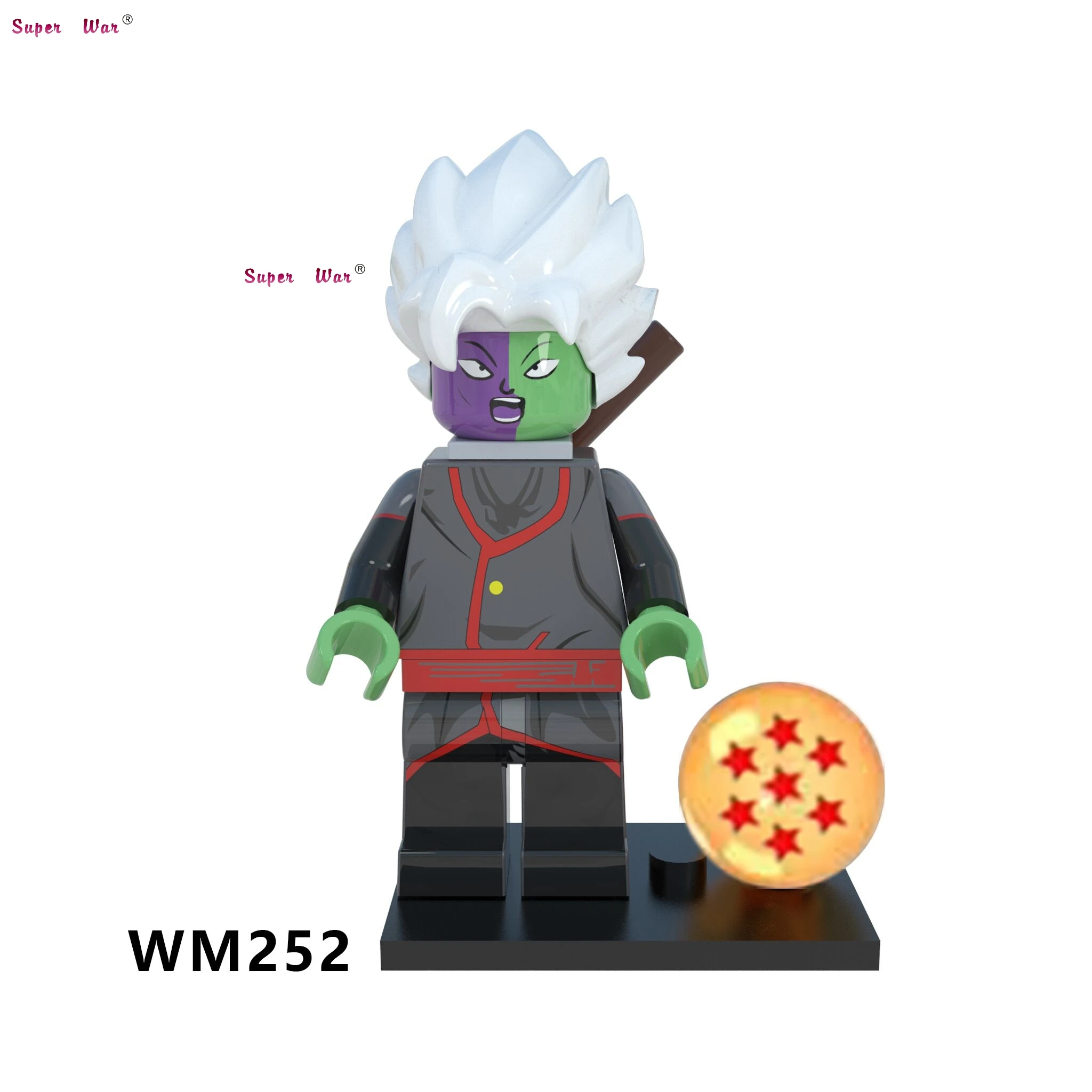 wm252 Одиночные строительные блоки Zamasu Dragon Ball Z девочка Снежный мир серия Alana Эльза Анна Эльза экшн-игрушка для детей - Цвет: wm252