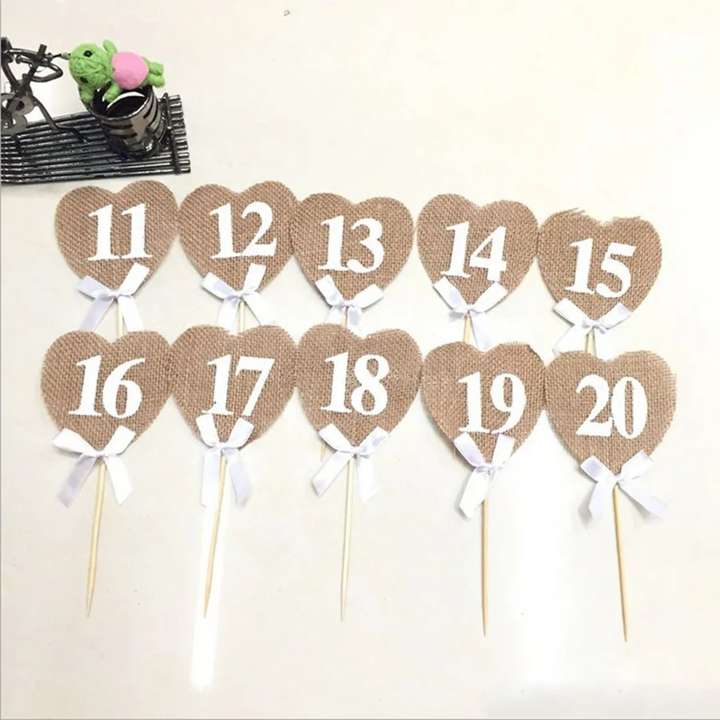 20 шт. декоративные карты в форме сердца|Украшения своими руками для вечеринки| |