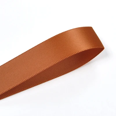 copper 785 YAMA 100 ярдов Двусторонняя атласная Золотая лента 6 9 13 16 19 22 мм ткань желтая для вечерние украшения свадьбы ручной работы розовый подарок - Цвет: copper 785